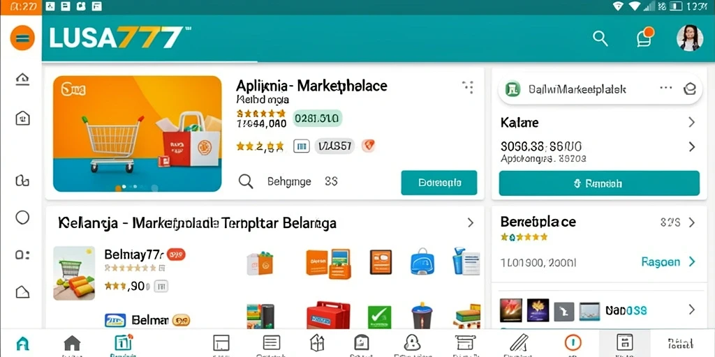 Antarmuka LUSA777 yang user-friendly dengan berbagai pilihan produk.