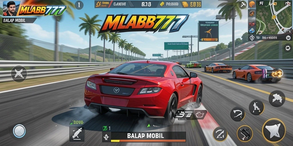 Tampilan menarik dari balapan mobil di MLBB777.