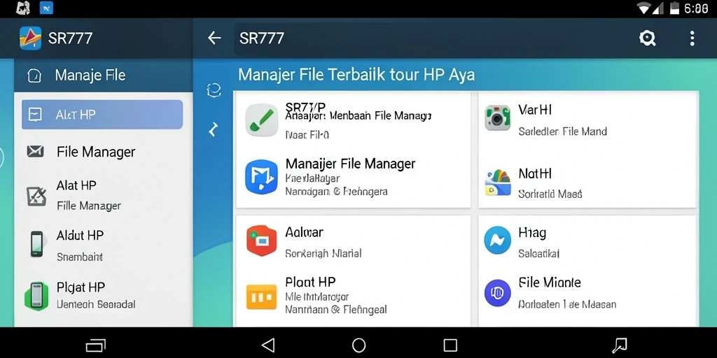 Tampilan antarmuka SR777 yang modern dan mudah digunakan.