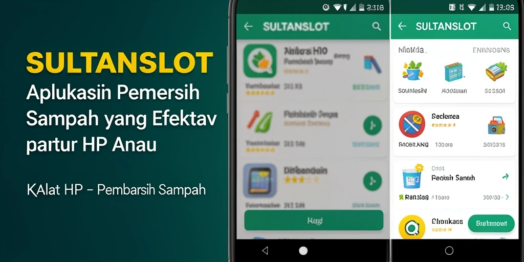 Antarmuka SULTANSLOT yang bersih dan sederhana saat membersihkan sampah.